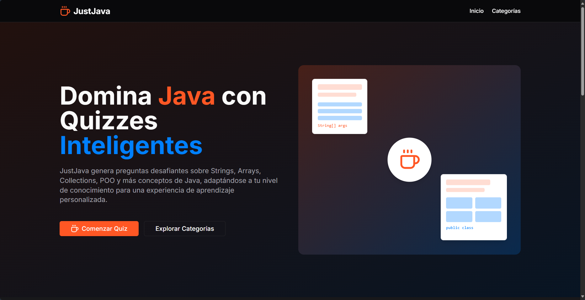 JustJava - Java Quizzes